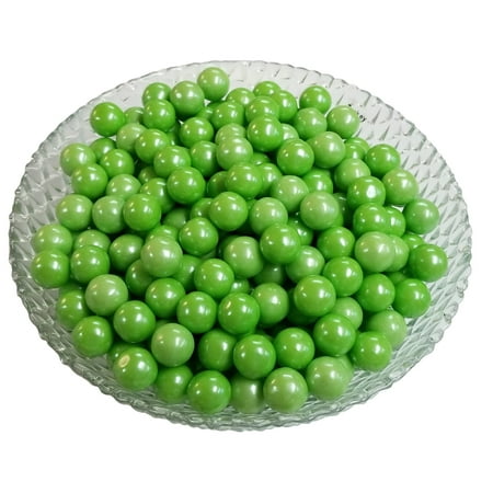 Sweet Bubble Gum - Gumballs Glimmer Green Bubble Gum 2 Pounds 0.5 inch Mini Gumballs