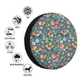 thumbnail image 4 of Kdxio Spare Tire Cover for RV Trailer, Waterproof Wheel Cover,Camper Spare Tire Cover Fit for Rv SUV Truck Travel Trailer 15 inch-Foxes and Birds in Forest, 4 of 8