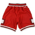thumbnail image 2 of Mitchell & Ness Mens Nice Kicks Athletic Workout Shorts, Red, Large, 2 of 2