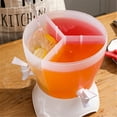 thumbnail image 6 of Clearance Under $20 Beverage Dispenser For Fridge Rotating Plastic Drink Dispenser With Spigot 3Grids Cold Kettle Refrigerator Iced Lemonade Container, 6 of 8