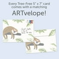 thumbnail image 3 of Tree-Free Greetings Get Well Greeting Card, 5 x 7, Sloth Slow Lane (GO69416), 3 of 5