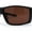 Matte Black Brown, variant on Mens Antiglare Driving Lens Wrap Around Sport Rectangular Plastic Sunglasses Black Brown