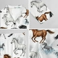 thumbnail image 6 of Top-kevin Pajama Sets for Womens Horses Running Starry Night Loose Button Down Long Sleeve Shirts And Pants Set, 6 of 12