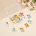 thumbnail image 4 of 14 Pcs 7 Colors Tiger Silicone Focal Beads Cute Animal Shaped Silicone Beads Rubber Beads, 4 of 8