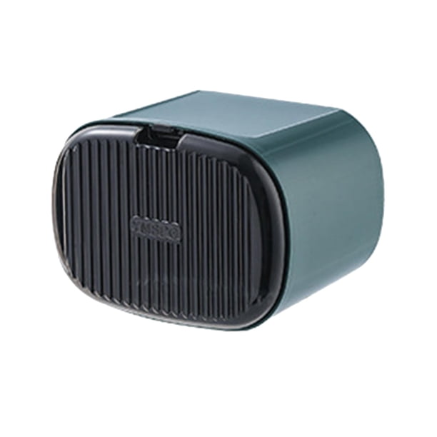 Caja de pañuelos montada en la pared Sunnimix Cubierta de tejido Verde 19,5 cm x 15 cm x 14 cm