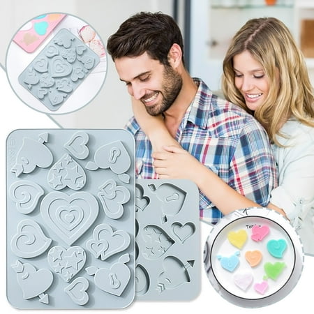 

Vikudaty Different Love Bis cuit Chocolate Epoxy Soft Candy Baking Silicone Mould 2022 kitchen