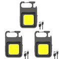 thumbnail image 3 of Linterna portátil COB LED de bolsillo, luz de trabajo para acampar, pescar y escalar, 3 uds., 3 of 6