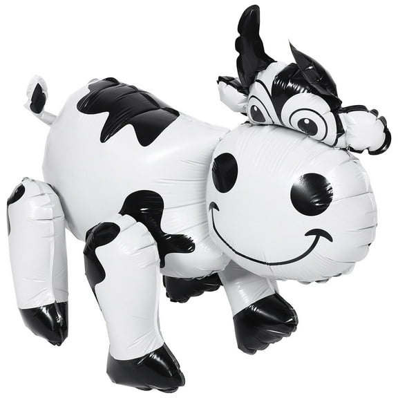 HOOWIFFY Easy Inflate 4D Cow Balloon for Graduation and Birthday Party Decorations