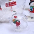 thumbnail image 6 of Worallymy 10pcs 8cm Transparent Fillable Balls Clear Fillable Ornaments Balls Christmas Tree Home Decoration, 6 of 9