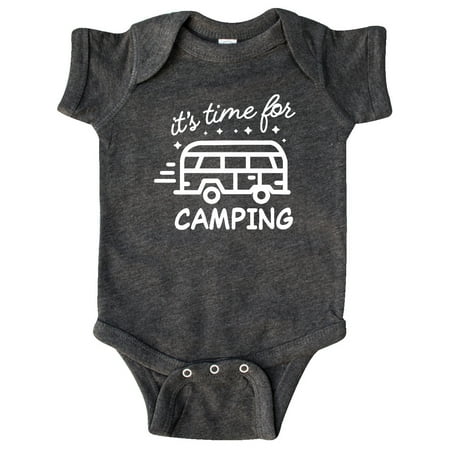 

Inktastic It s Time For Camping with Camper Gift Baby Boy or Baby Girl Bodysuit
