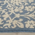 thumbnail image 2 of SAFAVIEH Courtyard Yvette Floral Indoor/Outdoor Area Rug, 6'7" x 9'6", Blue/Natural, 2 of 5