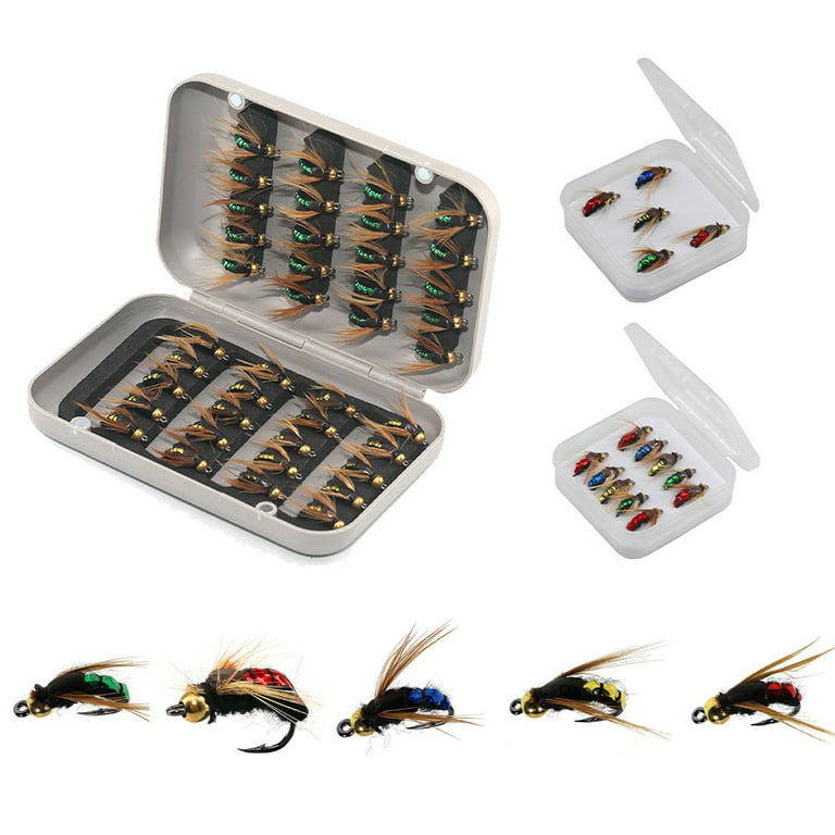 5/10/40pc Fly hooks Flies Insect Lures Bait Fly Fishing Decoy Bait