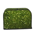 thumbnail image 2 of Gaeub Green Glitter Sparkle Print 2 Slice Toaster Cover, Toaster Bags,Small Appliance Toaster Cover for Kitchen,Toaster Oven Dustproof Cover, 2 of 7