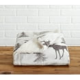 thumbnail image 4 of Great Bay Home Velvet Plush Fleece Reversible Sherpa Warm and Cozy Bed Blanket  (Full / Queen, Moose), 4 of 4