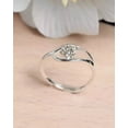 thumbnail image 3 of 2Ct Round Cut Lab-Created Diamond Women's Flower Band Ring 14K White Gold Plated, 3 of 3