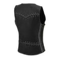 thumbnail image 5 of Milwaukee Leather MLL4526 Women's Distress Grey Leather Motorcycle Rider Vest- Stretch Side Panel W/ Lacing Detail X-Small, 5 of 8