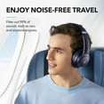 thumbnail image 2 of Soundcore Q20i Wireless Noise Cancelling Over-Ear Headphones, 40 Hours Long Battery, Hi-Res Audio & Deep Bass, Customizable Sound via App, Designed for Business and Travel-Navy Blue, 2 of 8