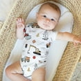 thumbnail image 4 of Sweet Jojo Designs Construction Truck Red Blue and Grey 0-6M Baby Clothes Bodysuits, 4 of 4