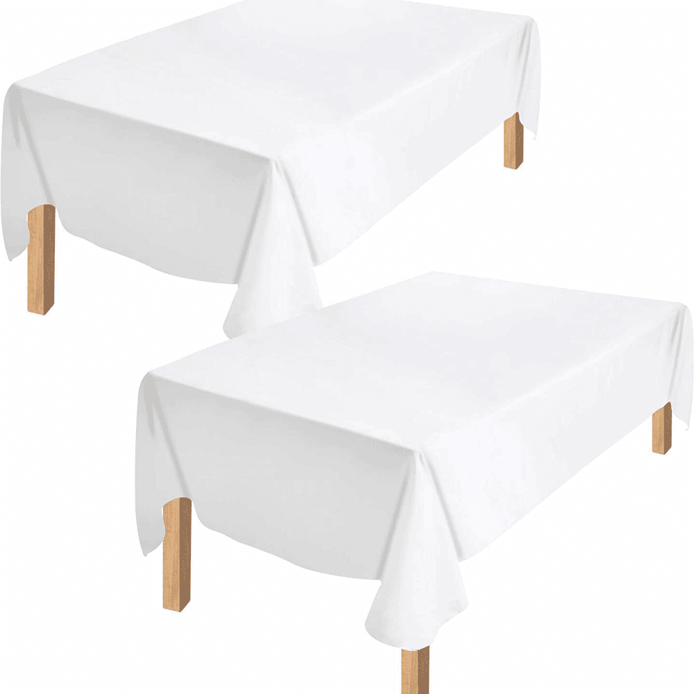 2 Pack Rectangle Tablecloth (60 x 84 Inch), Haute Rectangular Table