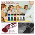 thumbnail image 3 of Lentejuelas de uñas Ceya Bulk Craft Glitter, 6 colores, 720 g, tamaño mediano, 3 of 7