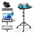 thumbnail image 1 of Support de Projecteur, Support de Trépied pour Ordinateur Portable de 29 Pouces à 69 Pouces, Support de Trépied de Projecteur avec Plateau pour Souris et Roulettes, Hauteur Réglable Portable, 1 of 8