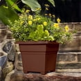 thumbnail image 3 of Root & Vessel Countryside Tub Planter, Brown, 14", 3 of 5