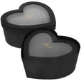 thumbnail image 2 of FRCOLOR Heart Flower Box 2pcs Flower Gift Storage Box Decorative Packing Box Heart Storage Box with Window,11.42"X9.45"X5.12", 2 of 4