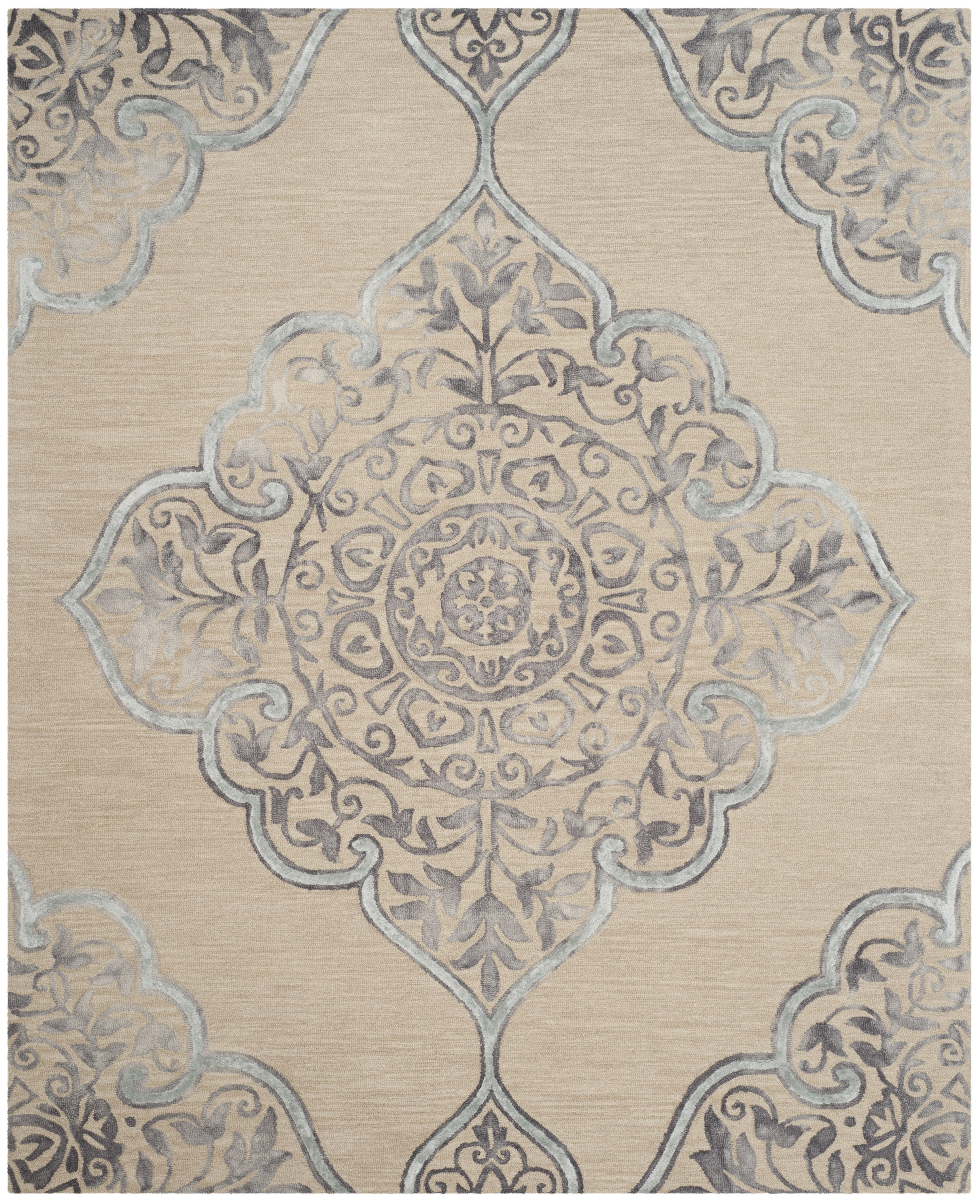 Safavieh Dip Dye Peregrine Floral Area Rug, Beige/Blue, 8' x 10'