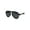 Matte Black Gold Black, variant on Mens Gentlemans Mod Designer Plastic Racer Sunglasses Shiny Black Silver Black