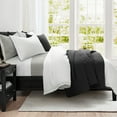 thumbnail image 4 of Lush Decor Ava Diamond Oversized Cotton Quilt Set, 3 Piece Set, Full/ Queen, Black -Soft & Cozy Quilted Bedding Set - Queen Quilt - Black Bedspread - Traditional, Farmhouse & Minimalist Bedroom Décor, 4 of 9