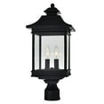 thumbnail image 1 of CWI Lighting Tête de Lanterne Extérieure Noire à 2 Lumières, 1 of 6
