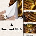 thumbnail image 4 of Peel and Stick Wallpaper Fantasy Library Magical Bookshelf Enchanting Butterflies Tree Books Modern Art Wall Mural Decor Self Adhesive and Removable 100in x 144in, 4 of 8