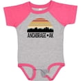 thumbnail image 3 of Inktastic Anchorage Alaska Skyline Boys or Girls Baby Bodysuit, 3 of 5