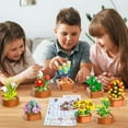 thumbnail image 3 of Hogokids Succulents Bouquet Building Set 12 Pack, 1403 PCS Artificial Flower Blocks, Flower Botanical Collection Toy for Boys Girls Adults Ages 10+, 3 of 10