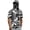 #89Gray, variant on Mens Camouflage Gradien Sun Protection Shirts UPF 50 Rash Guards Cooling Hoodies with Mask Summer Quick Dry Short Sleeve Fishing Blouse
