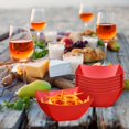 thumbnail image 6 of 50 Pcs Square Plastic Serving Bowls Disposable Snack Salad Bowl Small Party Candy Bar Containers Taco Bar Serving Dishes for Buffet Chips Fruit(8 oz,Red), 6 of 12