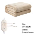 thumbnail image 1 of Manta eléctrica para 2 personas, calentador de cama de 220V, 2 modos, interruptor de temperatura, colchón eléctrico, alfombrilla de calefacción, termostato, 1 of 4