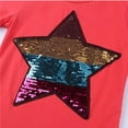 thumbnail image 5 of Toddler Little Kids Baby Boys Girls Magic Flip Sequins Tshirt Short Sleeve Crew Neck Pullover Tees Tops, 5 of 5