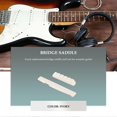 thumbnail image 2 of 1Set Ivory Bone Bridge Saddle And Nut For 6 String Acoustic Guitar, 2 of 5