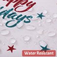 thumbnail image 4 of Haperlare Christmas Rectangle Christmas Tablecloth Waterproof Holiday Decorative Table Cover for Outdoor Indoor Party Kitchen Dining Room, White, 54"x90", 4 of 7