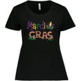 thumbnail image 3 of Inktastic Argyle Mardi Gras Women's Plus Size T-Shirt, 3 of 5