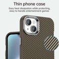 thumbnail image 5 of For iPhone 15 Case Cell Phone Hybrid Back Cover Carbon Fiber Texture - Grey, 5 of 5