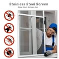 thumbnail image 4 of Ymokee 304 Stainless Steel Woven Wire Mesh, 39.4 in x 98.4 ft Metal Window Screen Mesh Roll for Window Door Porch Patio, 4 of 12