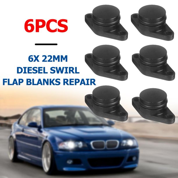 6 uds., 22mm, reparación de espacios en blanco para aletas en espiral para diésel 320d 330d 520d 525d 530d 730d Likrtyny Accesorios para autos y motos