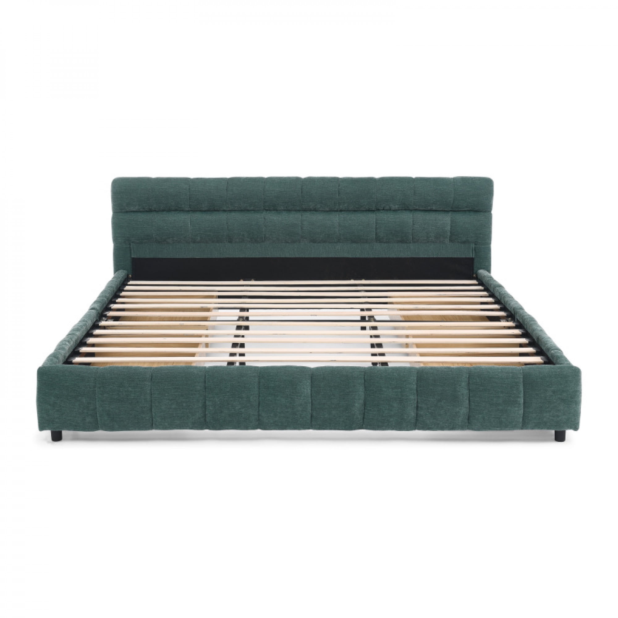 8.2 in Upholstered and Storage Drawer Upholstered Bed Frame, California King