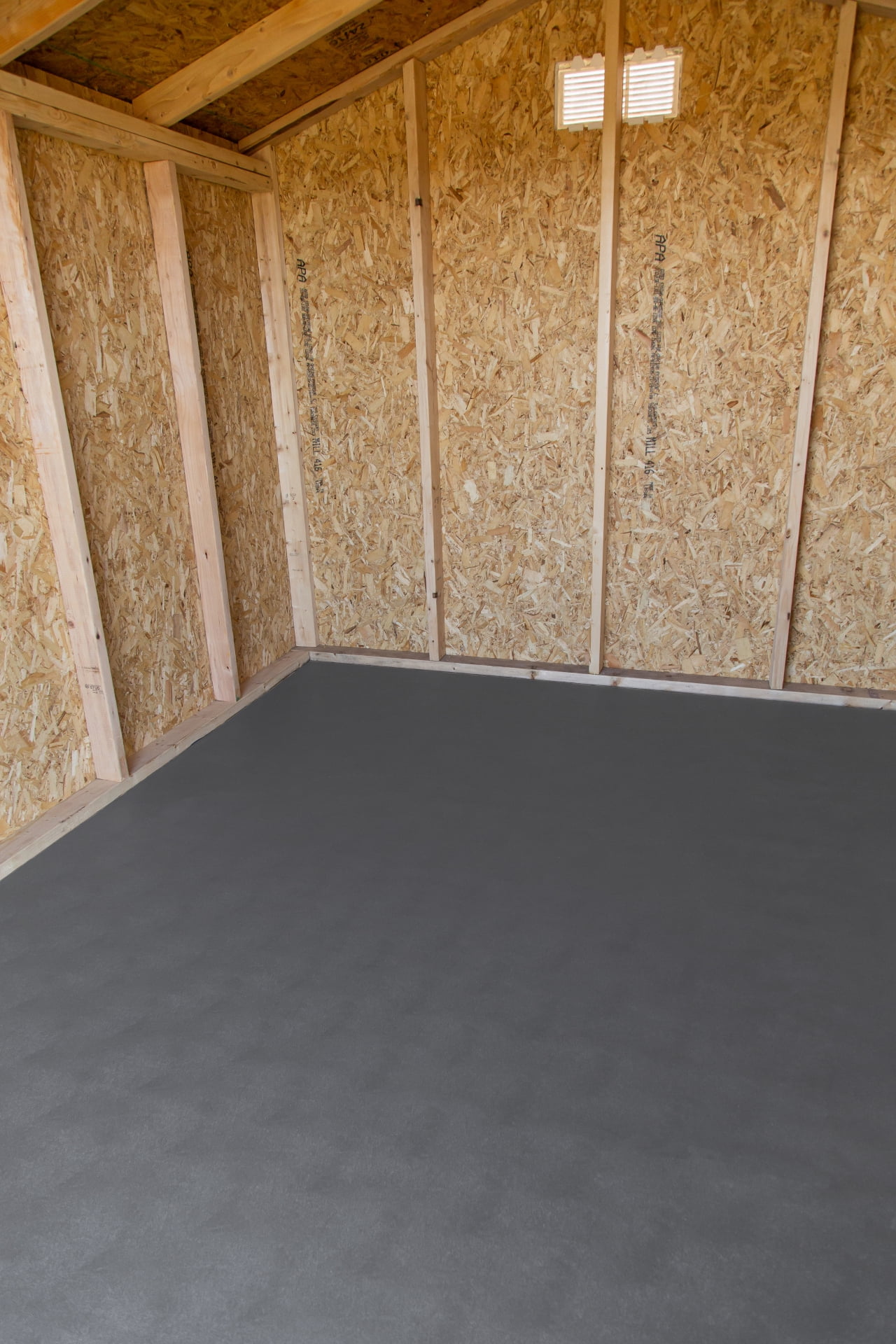 G-Floor Levant Vinyl Shed Flooring Cover - Slate Grey