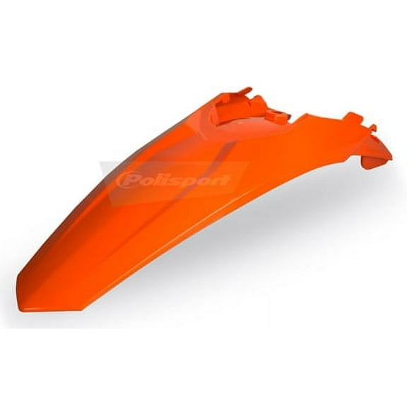 Polisport Rear Fender for KTM EX/SX/XC 2011-2016 - Orange Gloss Polypropylene OEM Replacement (8595400007)