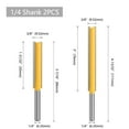 thumbnail image 5 of Customizable 1/4 Inch Shank Double-Edged Extended Straight Router Bit, 3/8×50mm Yellow Woodworking Milling Cutter with Enhanced Durability, Versatile for Woodworking Machines, Direct Manufacturer, 5 of 5