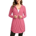 thumbnail image 4 of Shihyeh Women's UPF 50+ Swim Cover Up Sun Protection Hoodie Long Jacket SPF Lightweight Beach Cover Ups for Women, 4 of 7