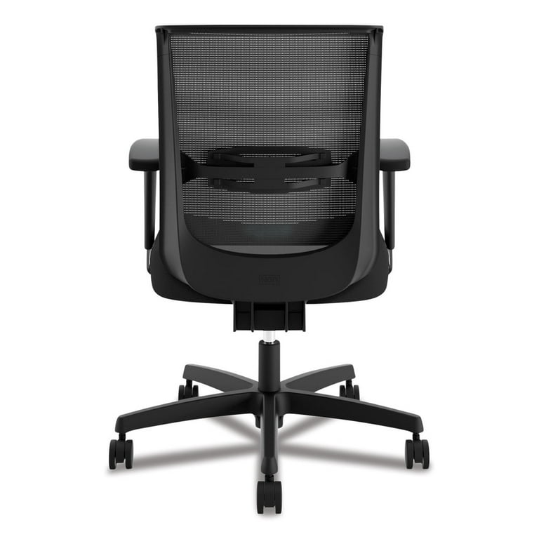 Convergence Mid-Back Task Chair, Synchro-Tilt and Seat Glide, Supports Up to 275 lb, Black